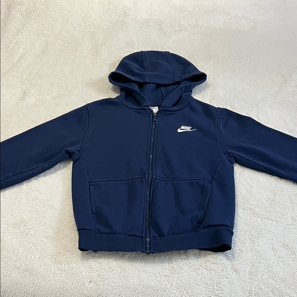 Nike Kids Dark Blue Zip-Up Hoodie - Picture 4 of 9